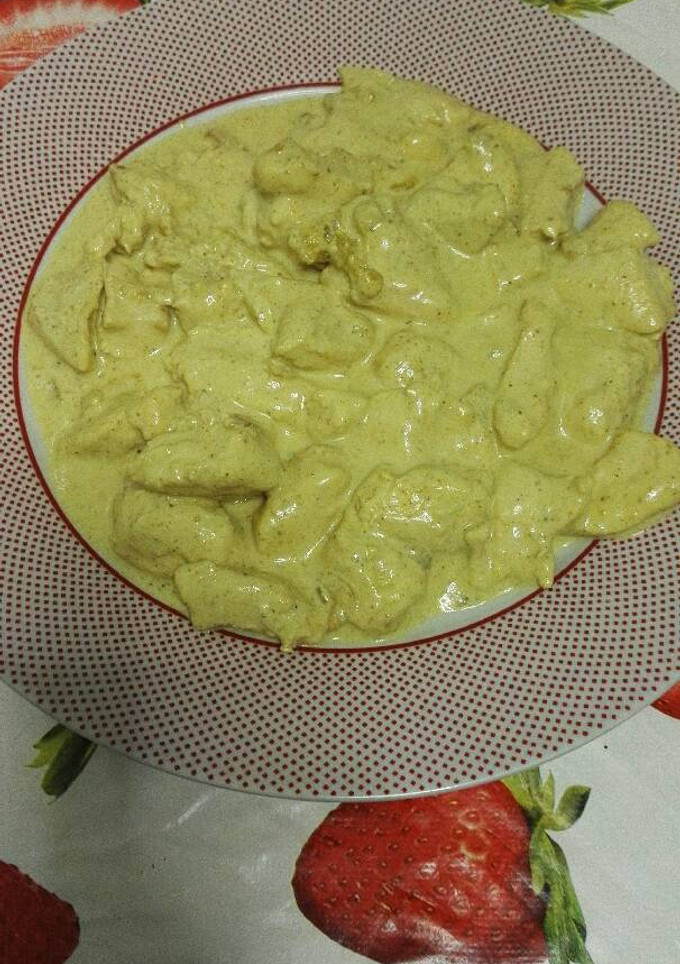 Una foto de Pollo al curry