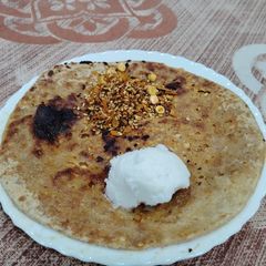 A picture of White butter peanut paratha.