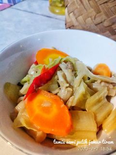 Foto resep Tumis sawi putih jamur tiram