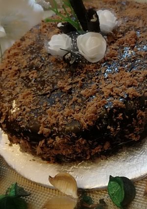 A picture of Chocolate ganache cake.
