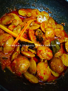 Foto resep Rendang jengkol tanpa santan
