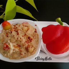 A picture of Roasted Red BellPepper Hummus.