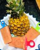 Heladitos de piña y duraznos light 🍑🍍♥️