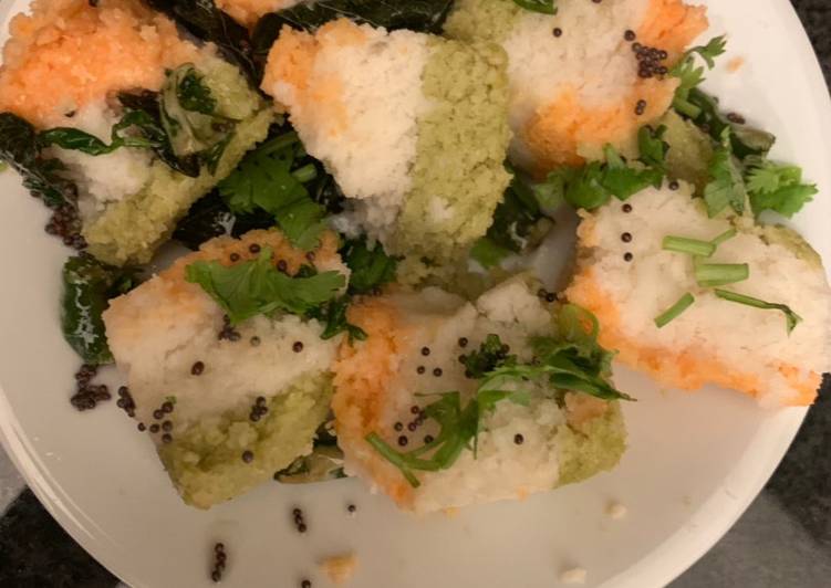 How To Learn Tri colour Dhokla