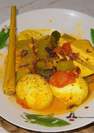 Foto resep Telur Tahu Tempe Labu Kuah Kuning