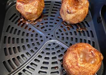 How to Prepare Yummy Air fried cinnamon caramel applesmommasrecipes