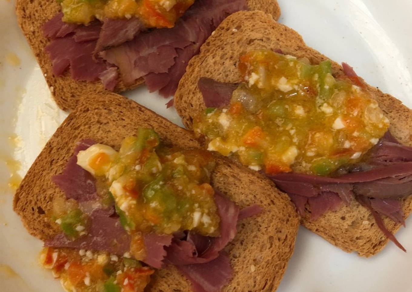 Canapés de Pastrami