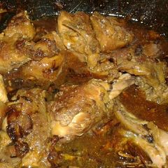 A picture of Wet fry marinated chicken.