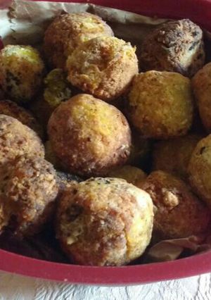 Una foto de Bolitas de plátano macho