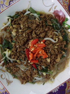 Foto resep Mie / Bihun Kangkung Babi