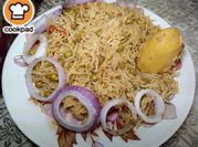 A picture of aloo chawal