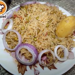 Aloo Matar walay Chawal A picture of Aloo Matar walay Chawal.