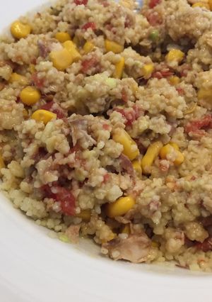 Foto principal de Ensalada de couscous con guacamole