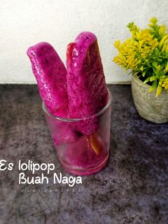 Foto resep Es Lolipop Buah Naga