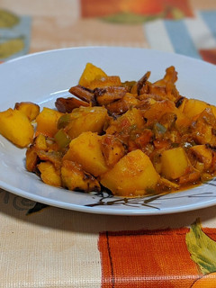 Una foto de Patatas con pulpo