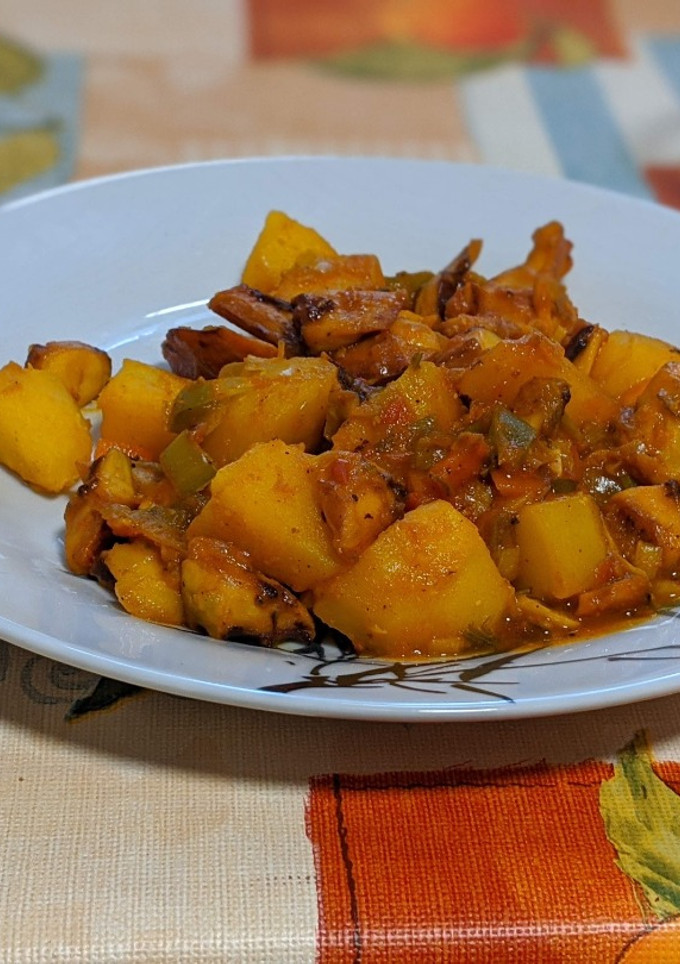 Una foto de Patatas con pulpo