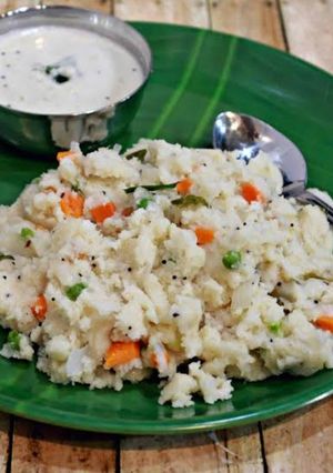 A picture of Semolina upma. #CookWithManjulla.