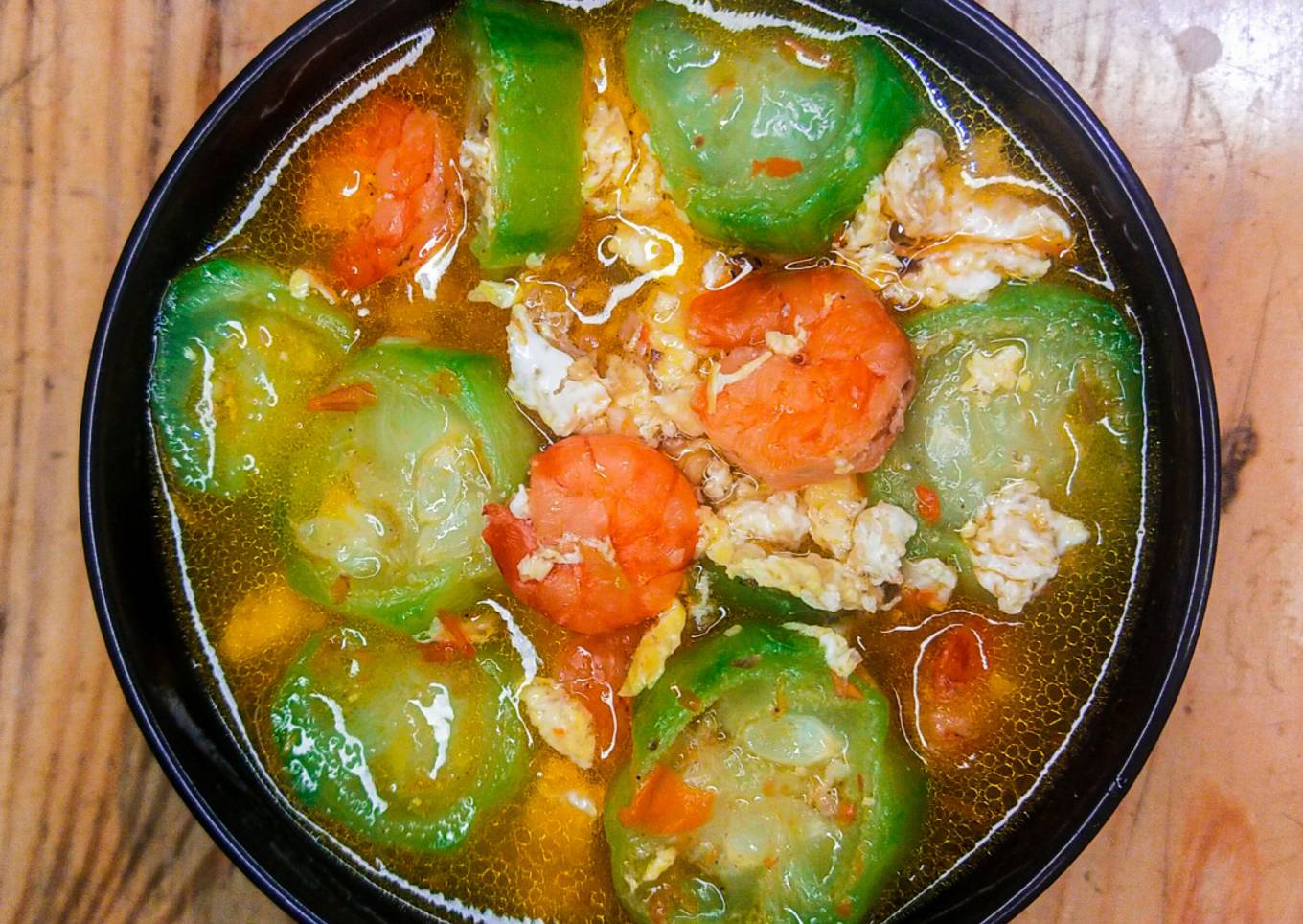 Sup Oyong Kuah Pedas