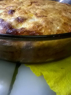 Una foto de Torta haragana de manzana versión sin manteca