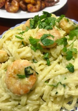صورة لوصفة باستا الجمبرى 🍤