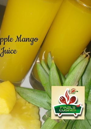 A picture of Pineapple mango juice.