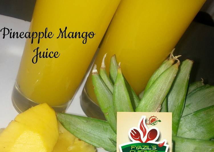 Steps to Make Homemade Pineapple mango juice
