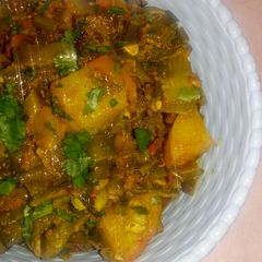 A picture of Aalu sem sabzi.