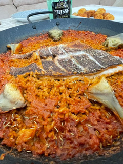 Una foto de Arroz con Pargo