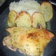 Pollo al horno con mostaza