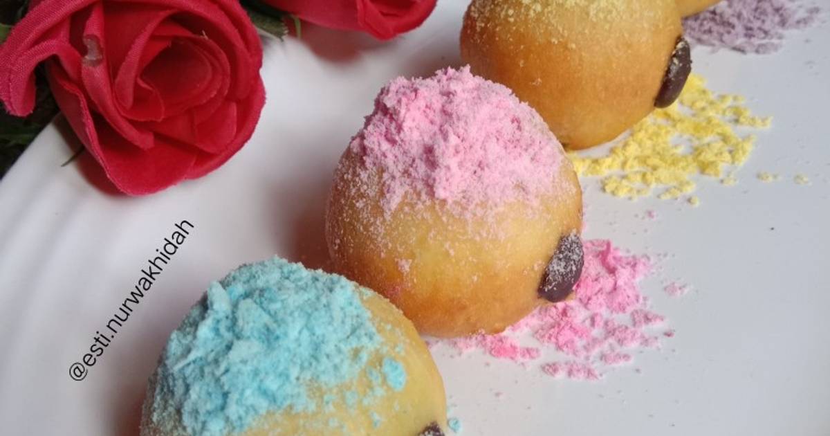 Resep Donat (mini) Bomboloni Rainbow Oleh Esti Nurwakhidah - Cookpad