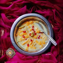A picture of Fruit custard.