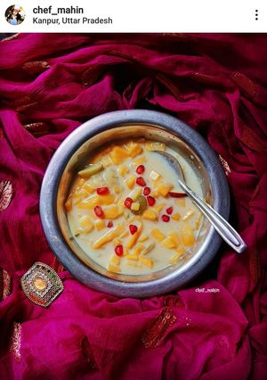 A picture of Fruit custard.
