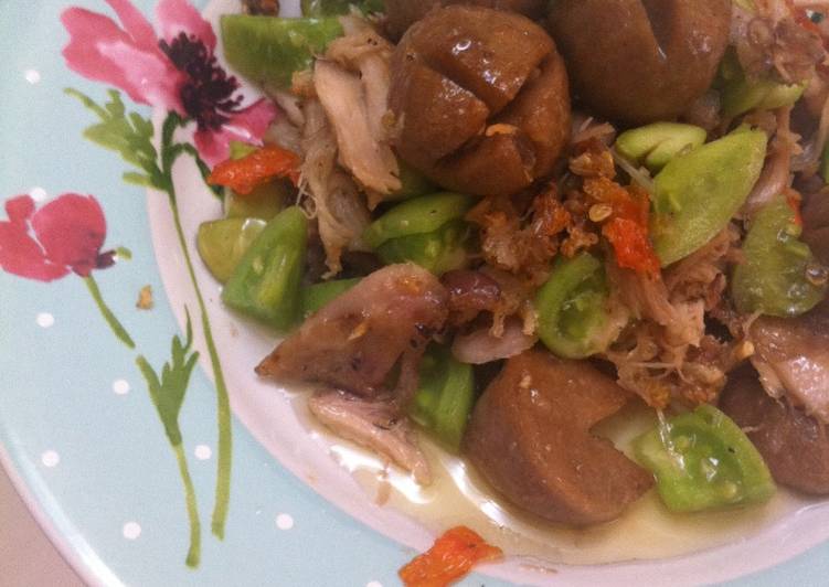 Resep Bakso Ayam Tumis Pedas (Simpel, cocok utk yg suka gurih segar pedas!) yang Menggugah Selera