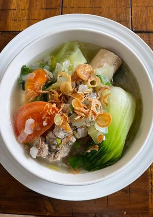 Foto resep Sup iga & pokcoy kuah bening