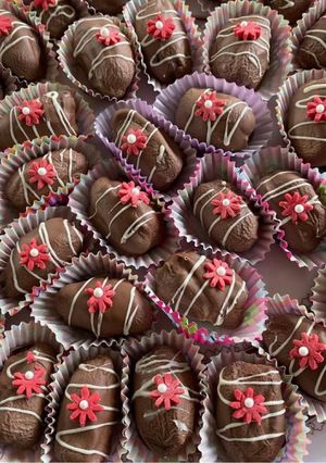 A picture of Tempting chocolate treats.