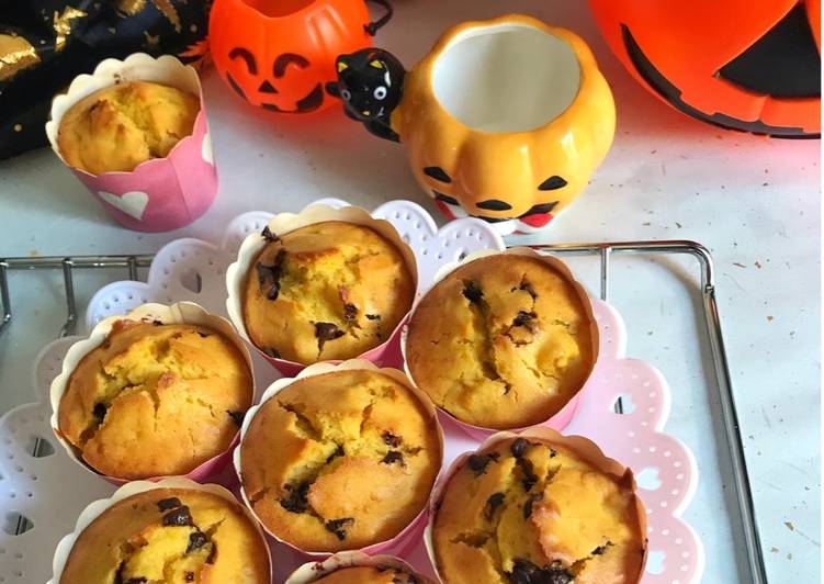 Bahan Menyiapkan Muffin labu kuning 🧁 Anti Gagal