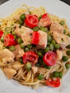 Zöldborsós csirkeragu recept fotója