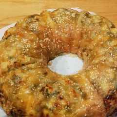 A picture of Spinach and cheese bake.