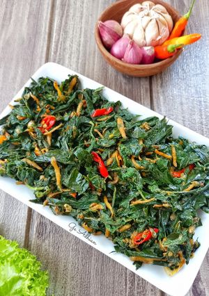 Foto resep Tumis Daun Singkong Teri