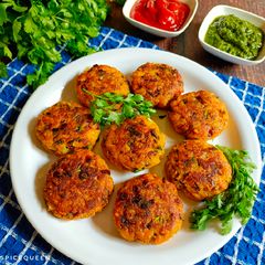 A picture of Khichdi Patties / cutlets.