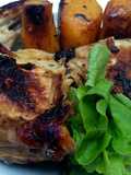 Pollo arrosto con batatas