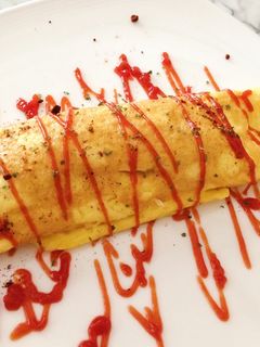 รูปของ ไข่ม้วนชีสไส้กรอก lowfat