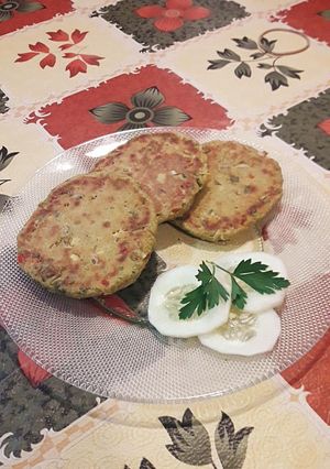 Una foto de Hamburguesas de arvejas partidas
