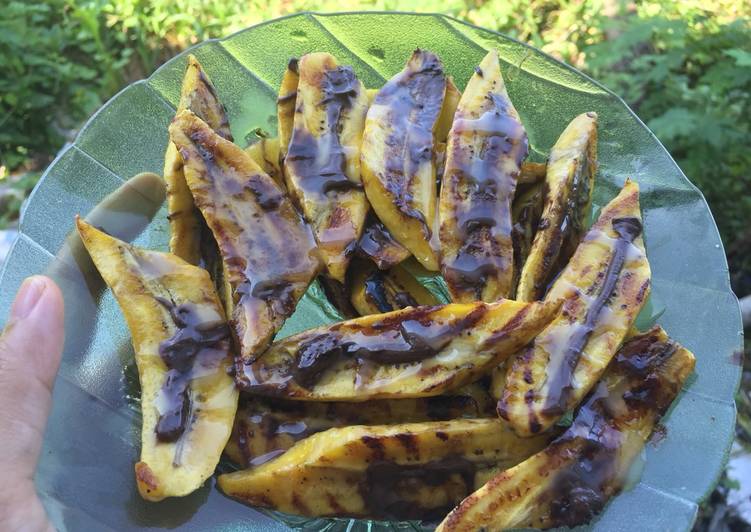 Pisang bakar coklat susu