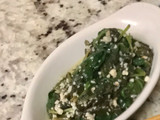 Sautéed garlic spinach