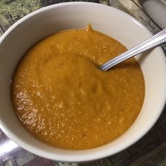 A picture of Lentil and ginger soup #mycookbook.