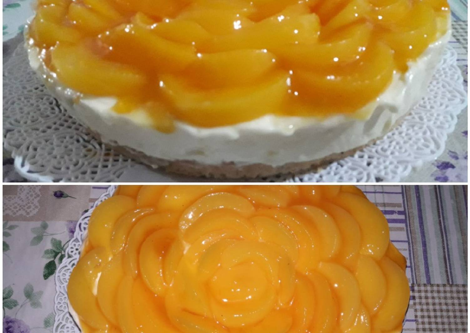 Cheesecake de Durazno en almíbar Receta de cynthiapucheta- Cookpad