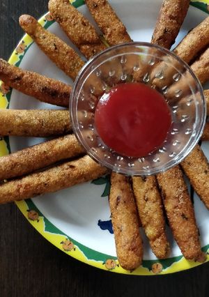 A picture of Soya potato fingers.