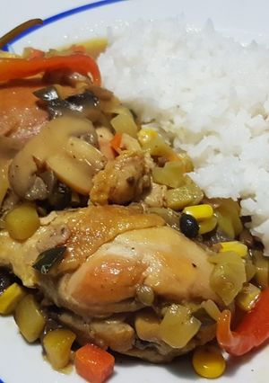Una foto de Pollo en escabeche