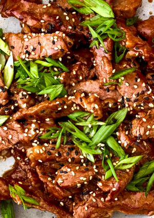 A picture of Ginger Beef Stir-fry.